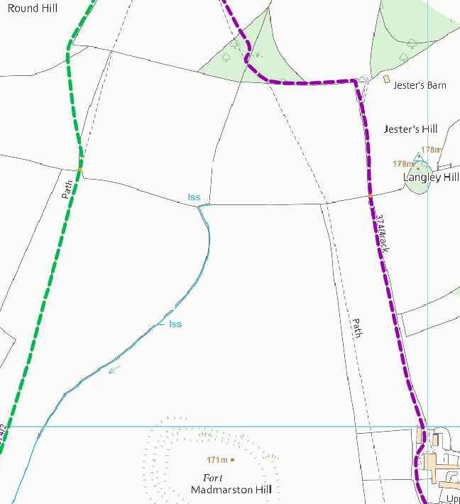 map of the route