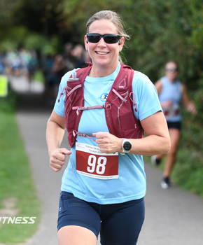 This photo is of Lydia Schroeder. It was taken by Barnes Fitness